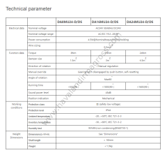 Hava Damper Motoru - 16Nm On/Off Actuator 24V