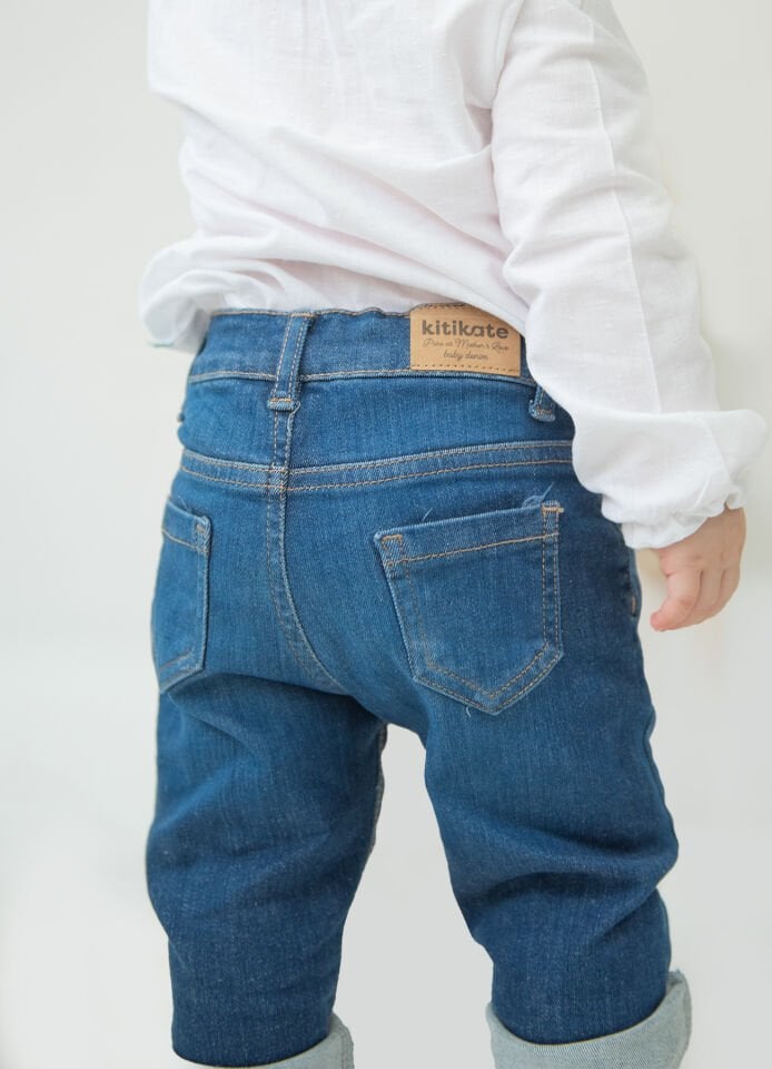 Organik Basic Çocuk Boy Kot Pantolon
