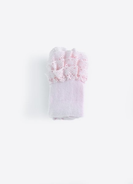 Organik Basic Dantelli Külotlu Çorap
