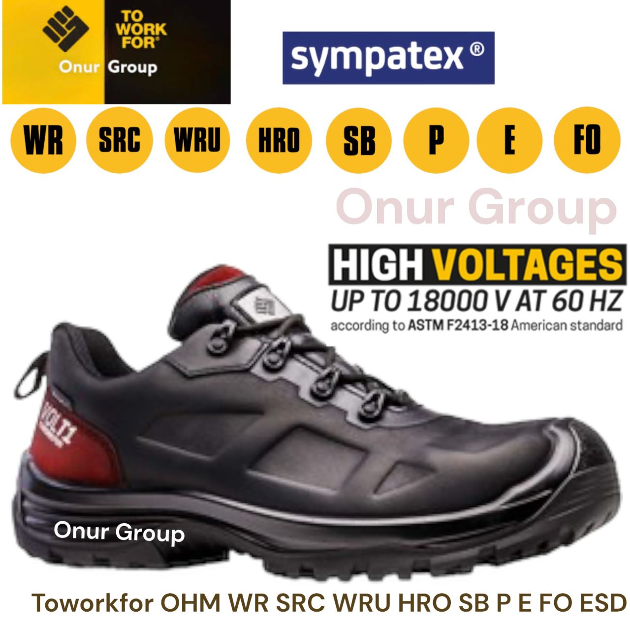 Toworkfor OHM | SB | SRC | HRO Elektrikçi İş Ayakkabısı