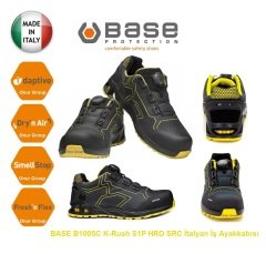 BASE B1005C K-RUSH S1P HRO SRC 45 Numara  İtalyan İş Güvenlik Ayakkabısı 45