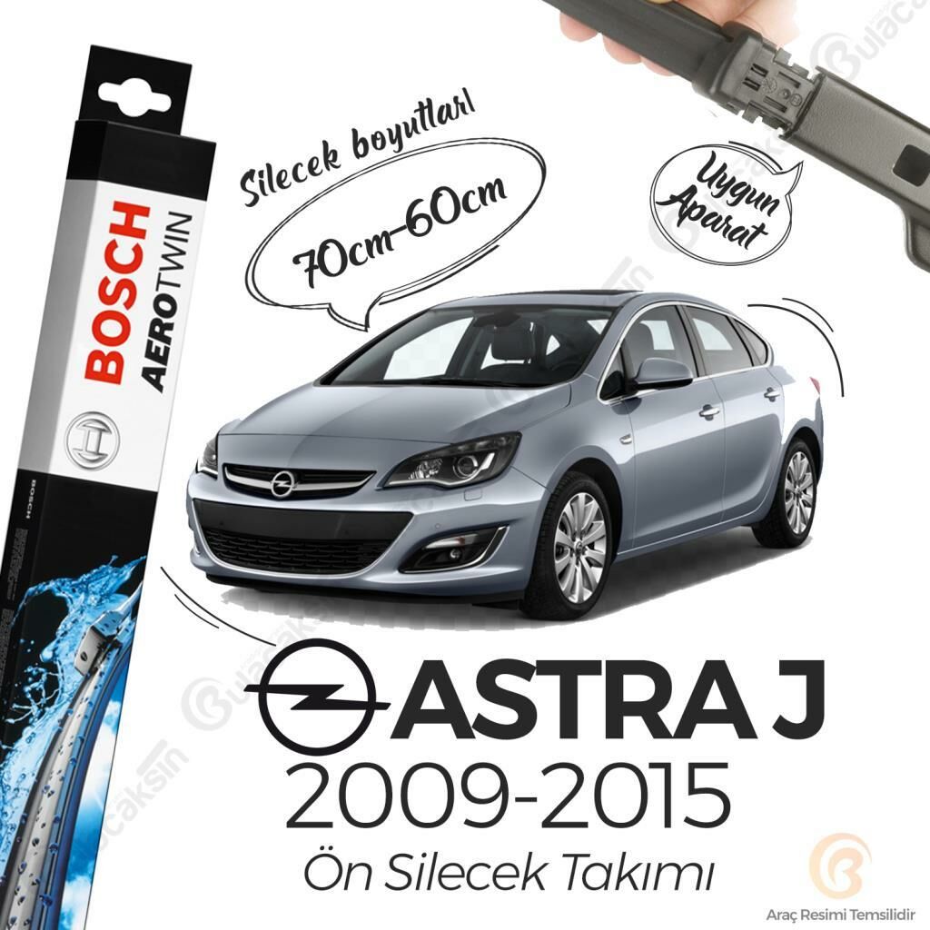 Bosch Aerotwin Muz Silecek Takımı Opel Astra J 2009-2015 ile uyumlu