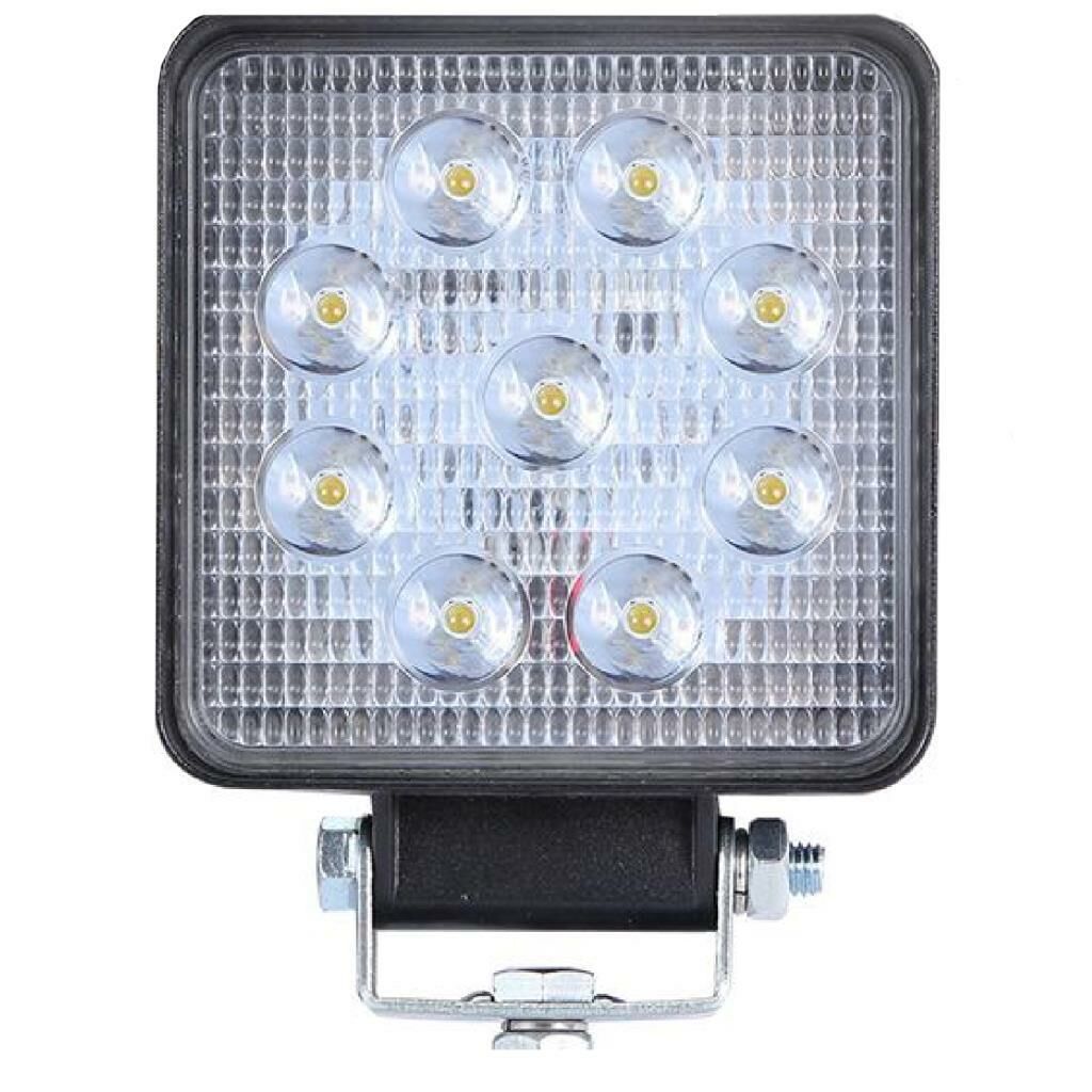 Off Road Gündüz Farı 9 Led Kare Çalışma Lambası 27 Watt