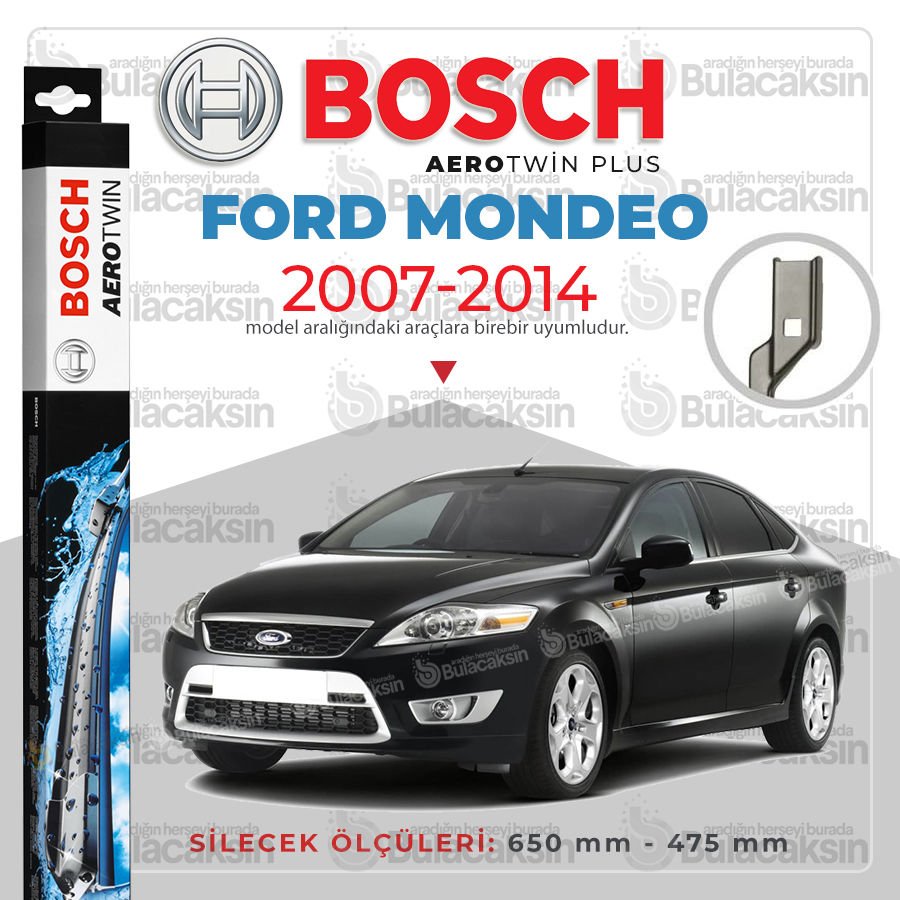 Bosch Aerotwin Muz Silecek Takımı Ford Mondeo 4 2007-2014 ile uyumlu