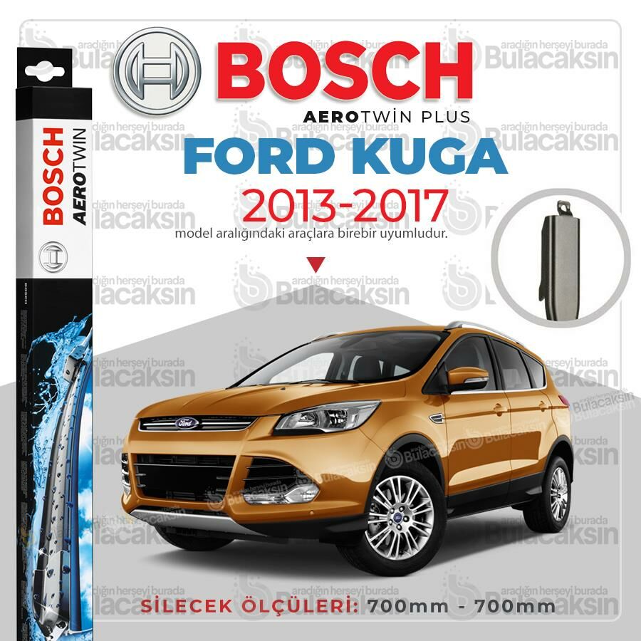Bosch Aerotwin Muz Silecek Takımı Ford Kuga 2013-2017 ile uyumlu