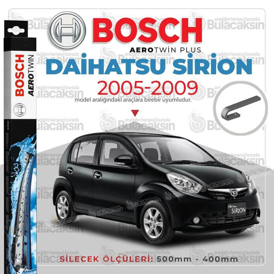 Daihatsu Sirion Muz Silecek Takımı (2005-2009) Bosch Aerotwin