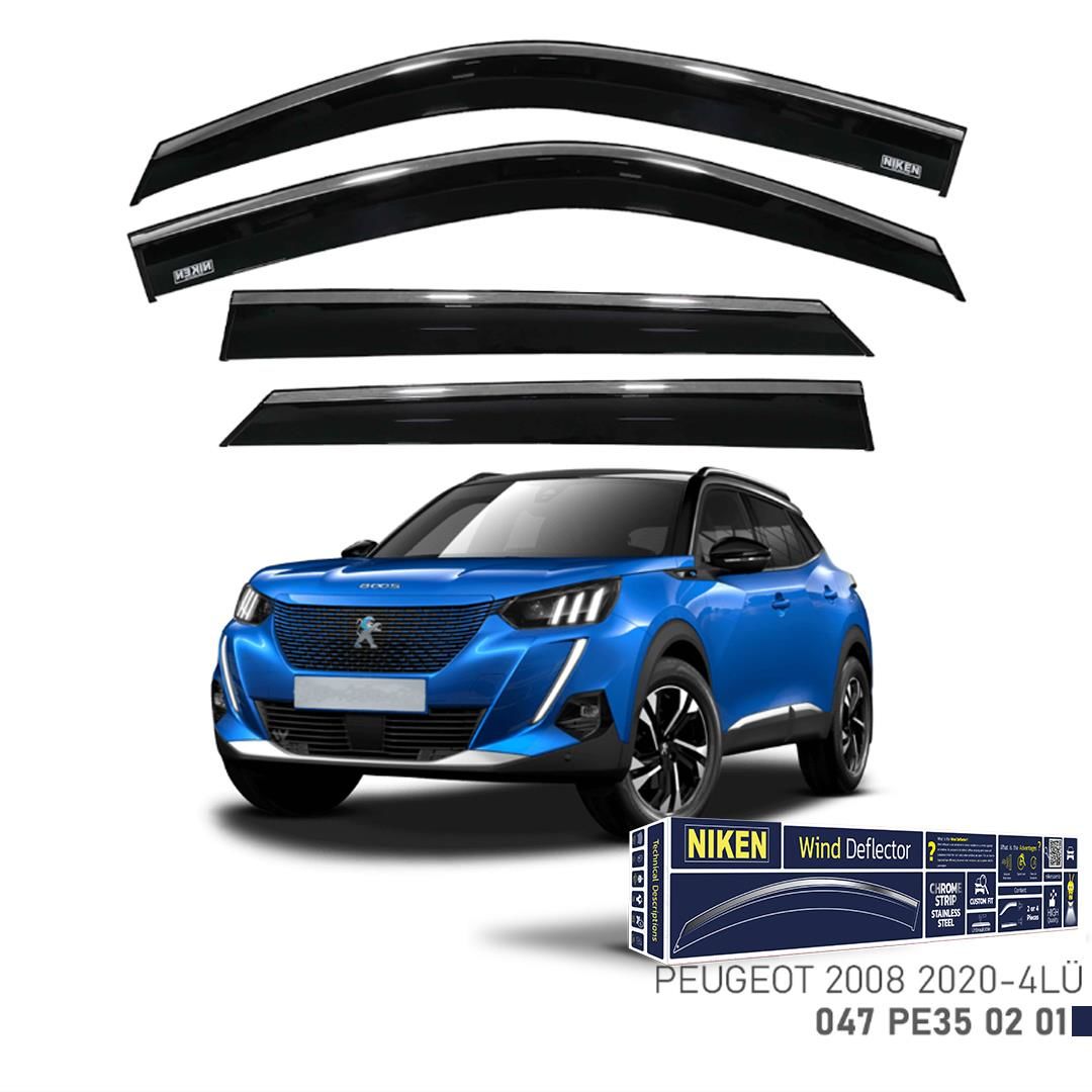 Niken Kromlu Cam Rüzgarlığı Peugeot 2008 2020-2023 ile uyumlu