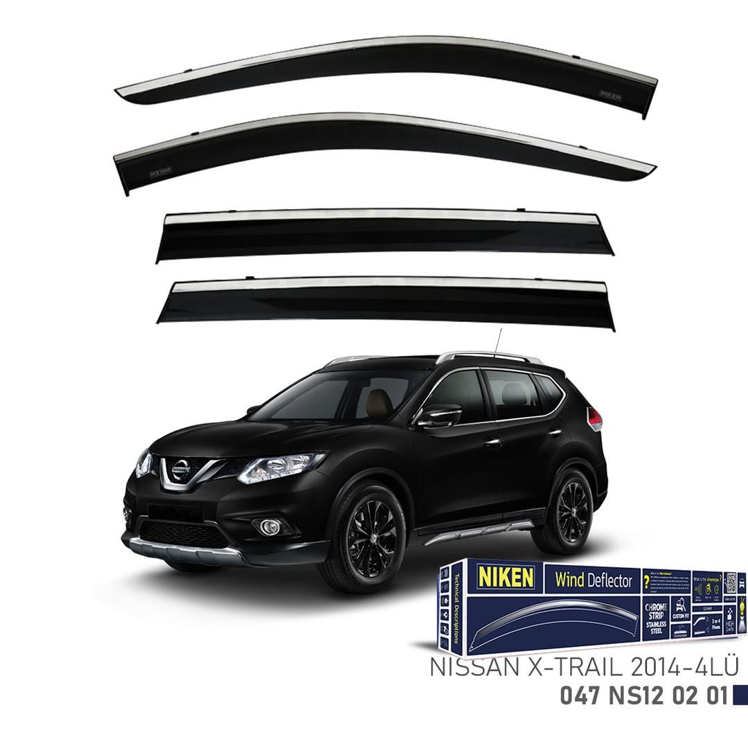 Niken Kromlu Cam Rüzgarlığı Nissan X-Trail 2015-2020 ile uyumlu