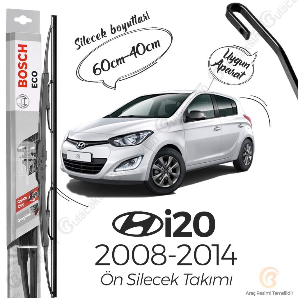 Bosch Eco Ön Silecek Takımı Hyundai İ20 2008 -2014 ile uyumlu