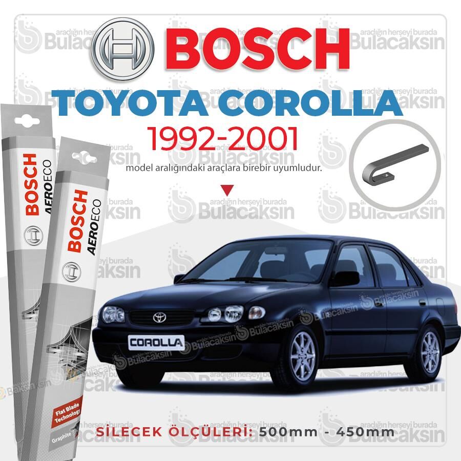 Toyota Corolla Muz Silecek Takımı (1992-2001) Bosch Aeroeco