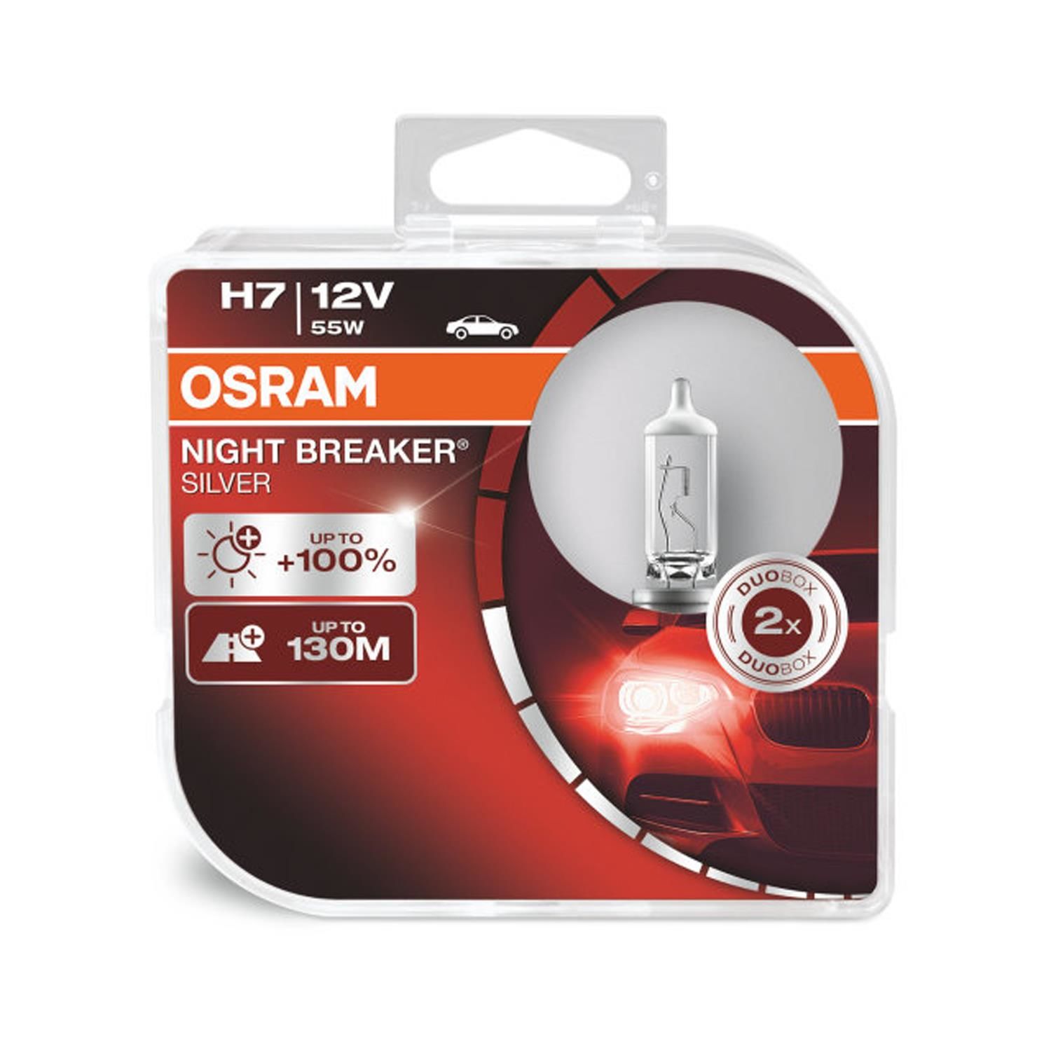 Osram Night Breaker Silver 12V H7 55W 64210NBS 130M Fazla Mesafe