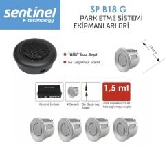Sentinel Park Sensörü Ses İkazlı 18mm Gri