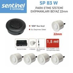 Sentinel Park Sensörü Ses İkazlı 22mm Beyaz