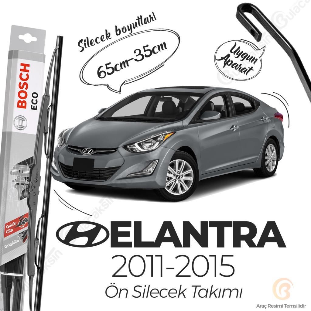 Bosch Eco Ön Silecek Takımı Hyundai Elantra 2011-2015 ile uyumlu