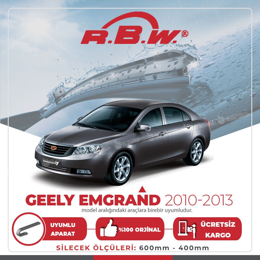 Geely Emgrand Muz Silecek Takımı (2010-2013) RBW