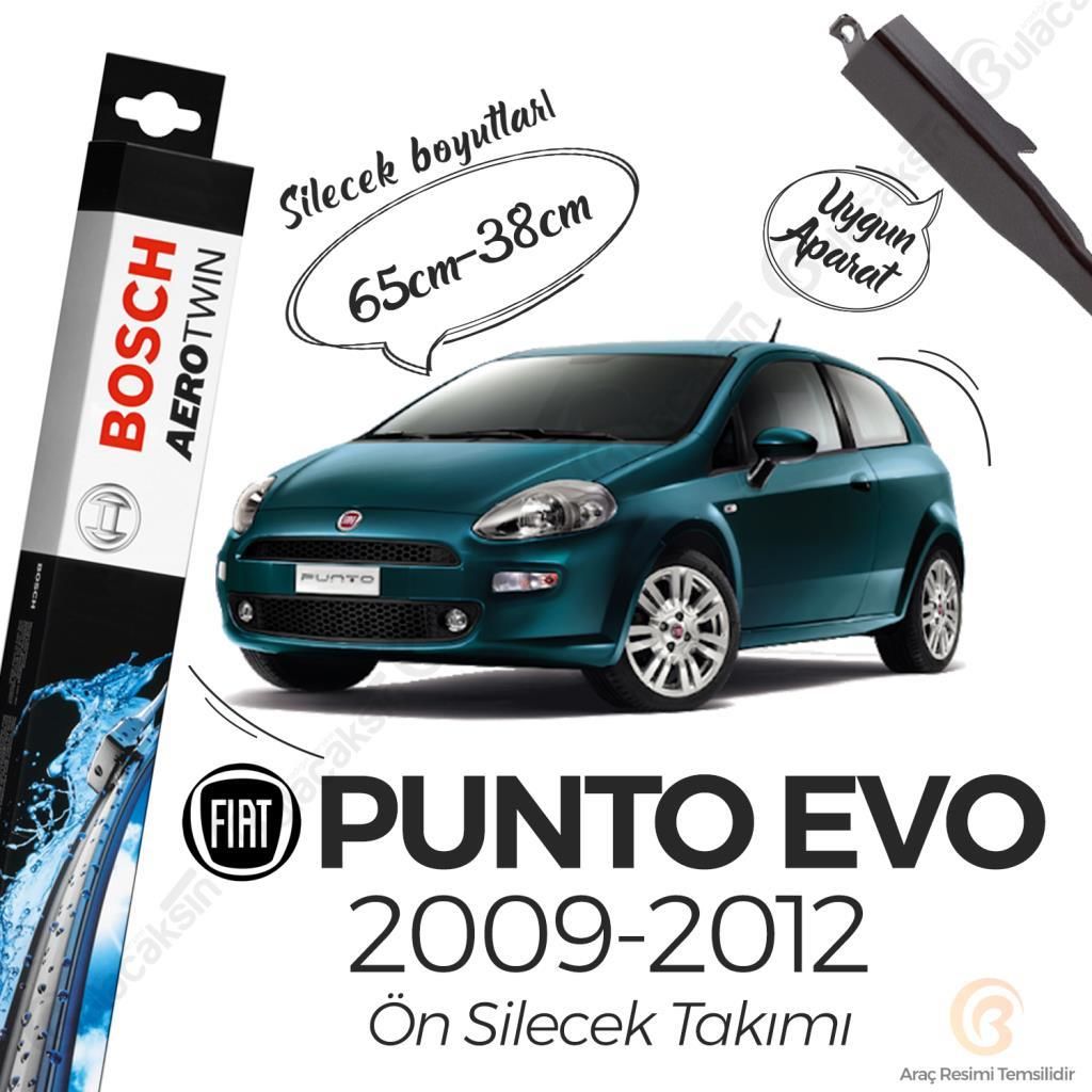 Bosch Aerotwin Muz Silecek Takımı Fiat Punto Evo 2009-2012 ile uyumlu
