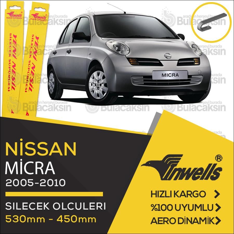 Nissan Micra Muz Silecek Takımı (2005-2010) İnwells