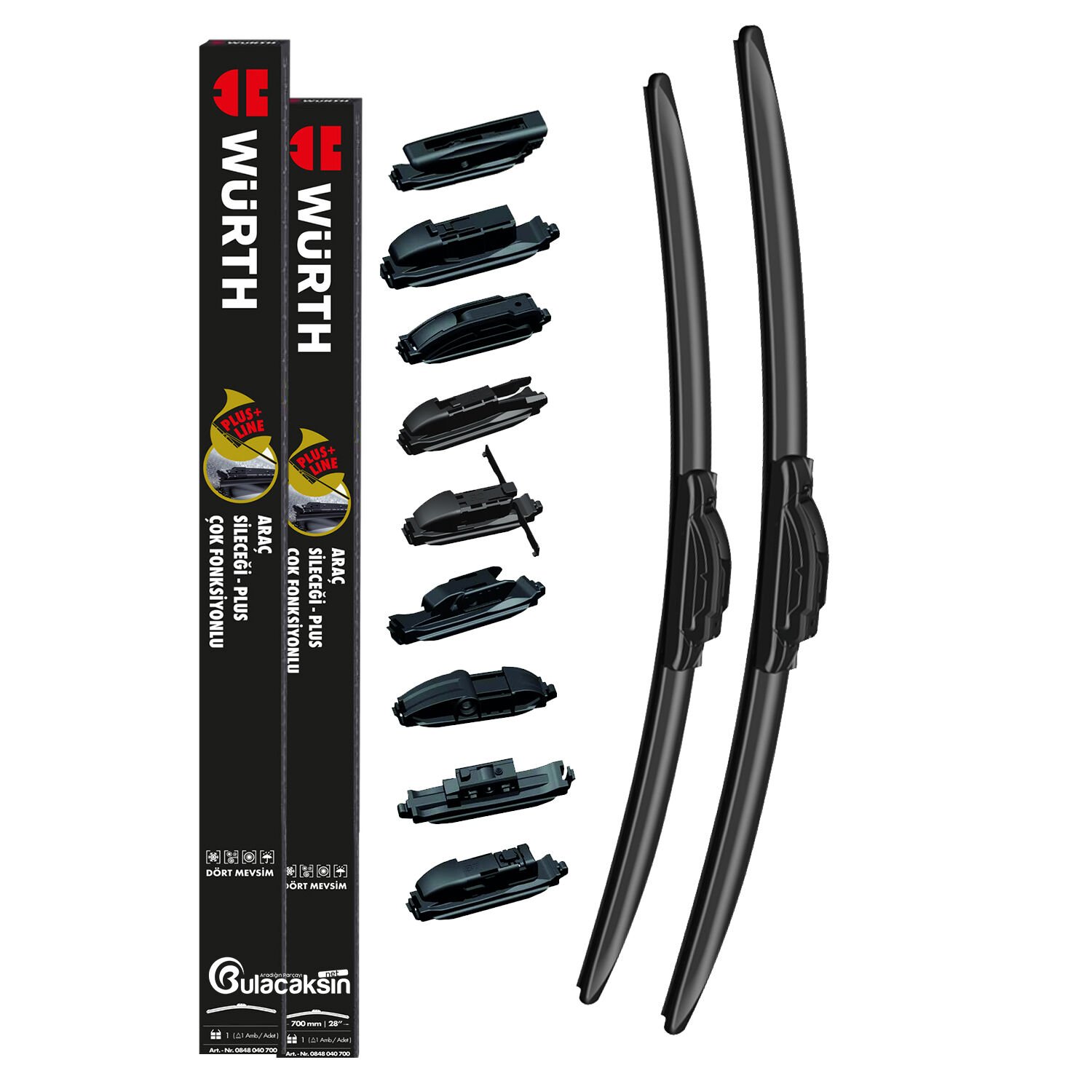 Würth Muz Silecek Takımı Mitsubishi Colt 2004-2008 ile uyumlu