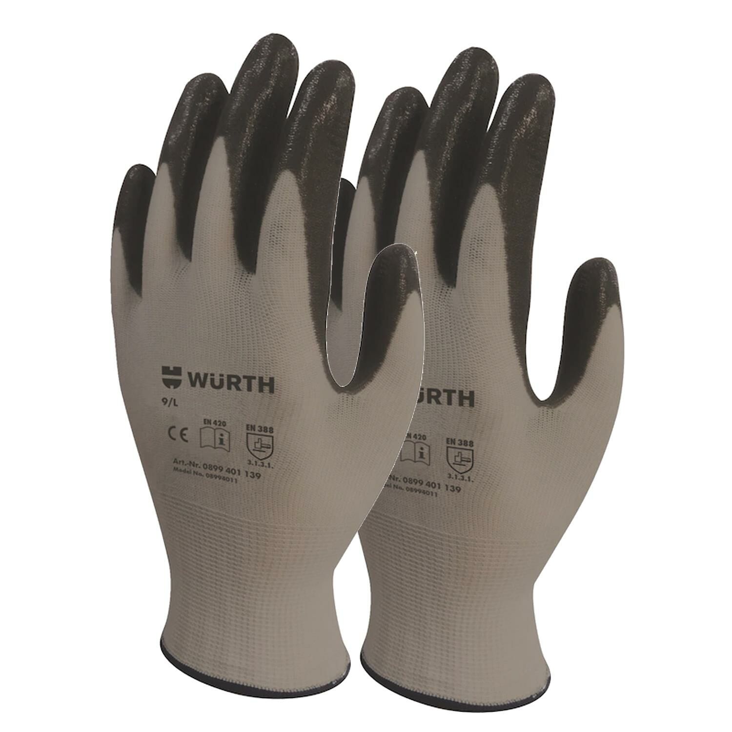 Würth İi Güvenlikçi , Mekanikçi Eldiveni Nitril 2'li Takım