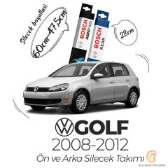 Bosch Aerotwin Volkswagen Golf 6 2008-2012 Ön - Arka Silecek Seti