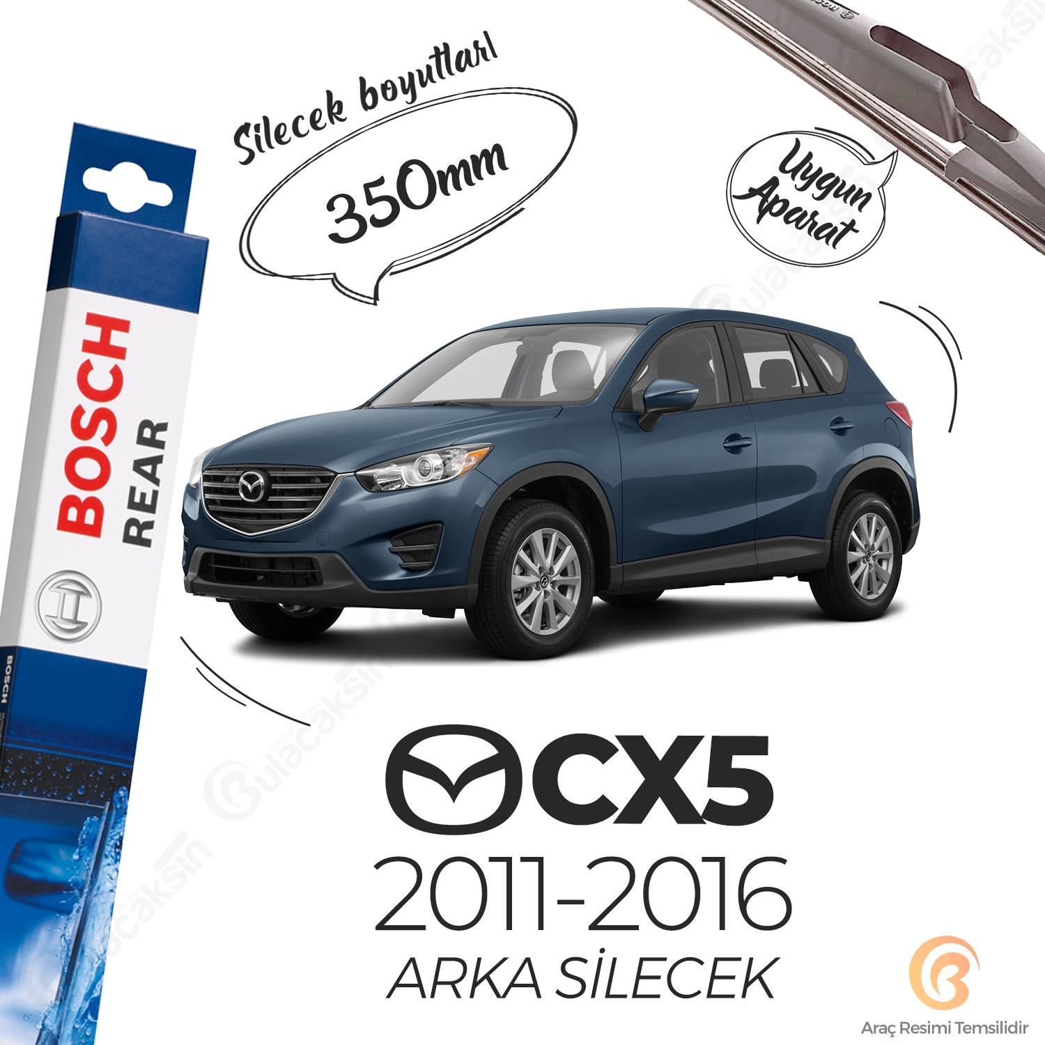 Bosch Rear Arka Silecek Mazda CX5 2011-2016 ile uyumlu