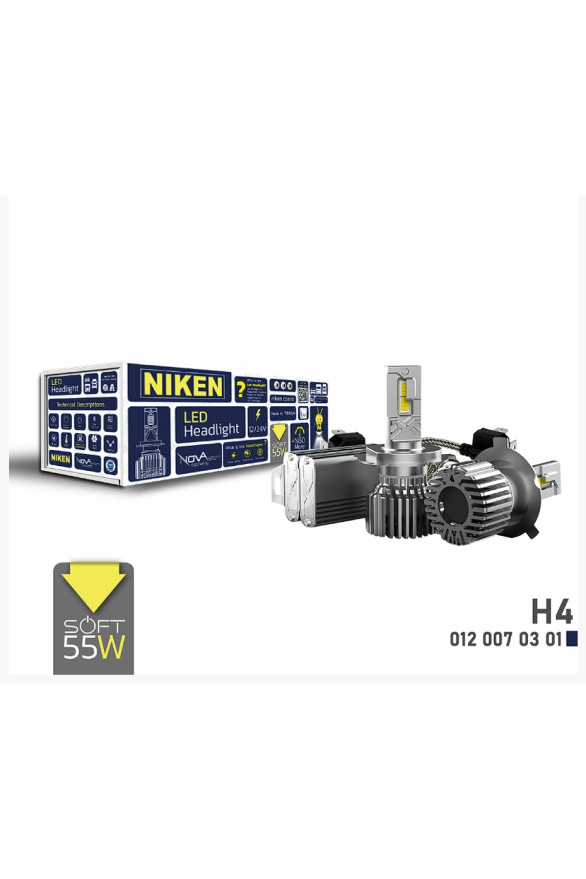 Niken Nova Soft 24.000 Lümen 55W H4
