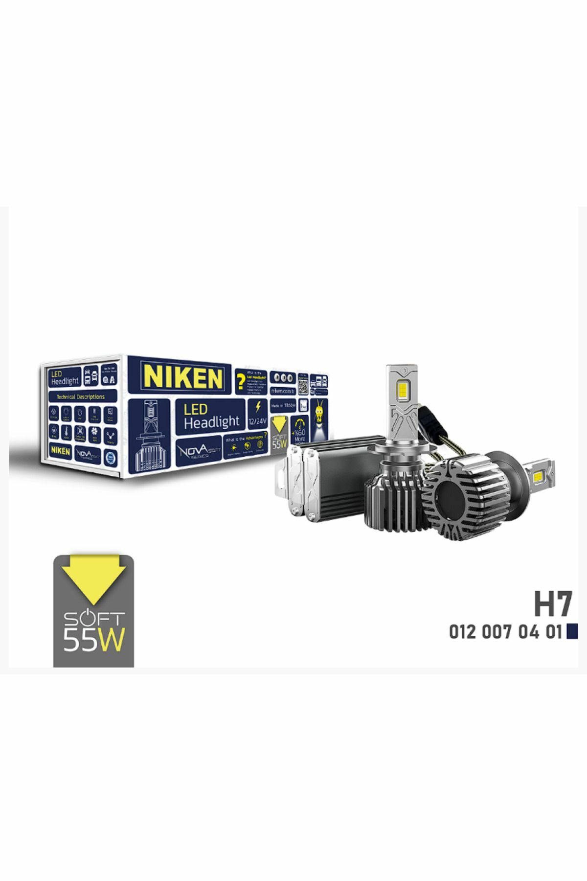 Niken Nova Soft 24.000 Lümen 55W H7