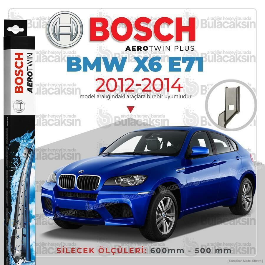 Bosch Aerotwin Muz Silecek Takımı Bmw X6 E71 2012-2014 ile uyumlu