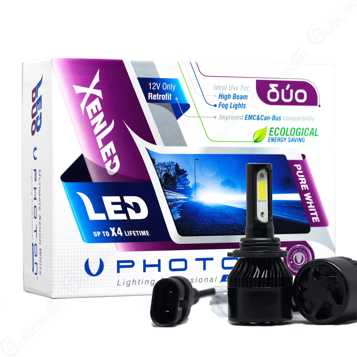 Photon Duo Serisi Led Headlight Beyaz Işık 12V Led Xenon HB4-9006