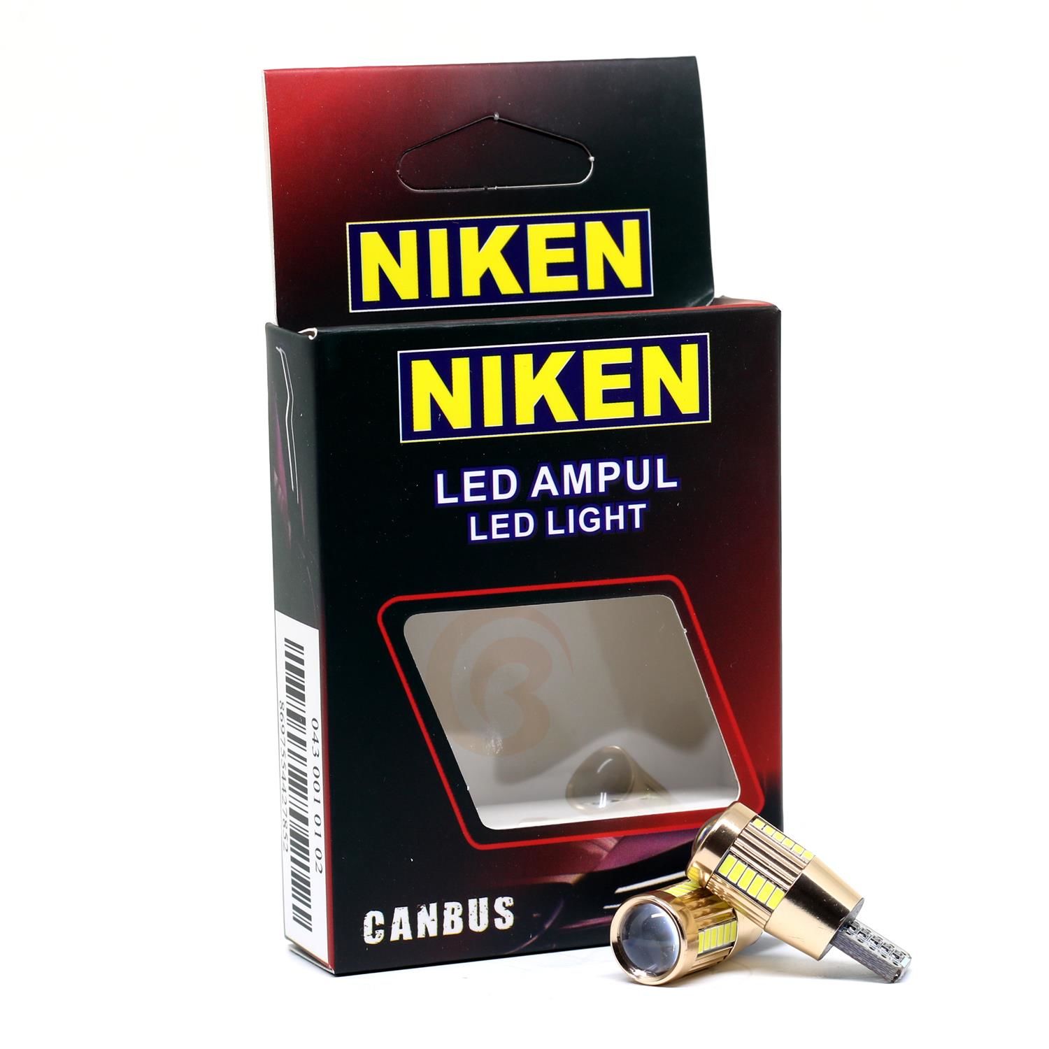 Niken 12V T10 Dipsiz Ampul 27 Led'li Mercekli 2’li SET - Beyaz Işık