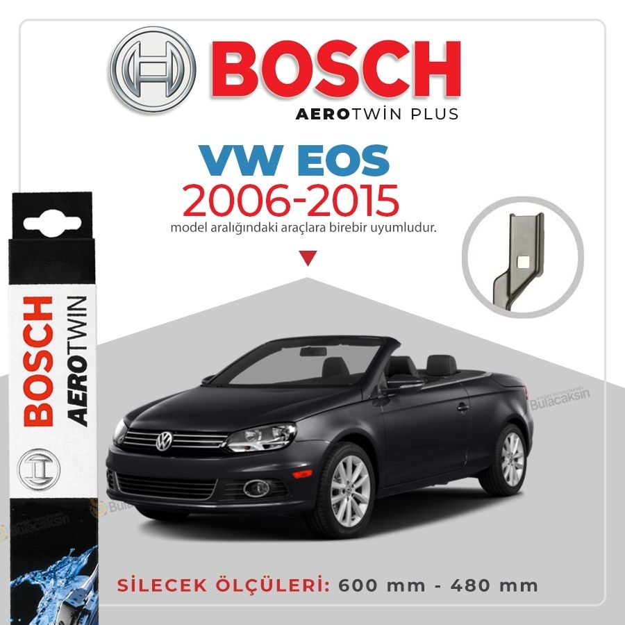 Bosch Aerotwin Muz Silecek Takımı Volkswagen EOS 2006-2015 ile uyumlu