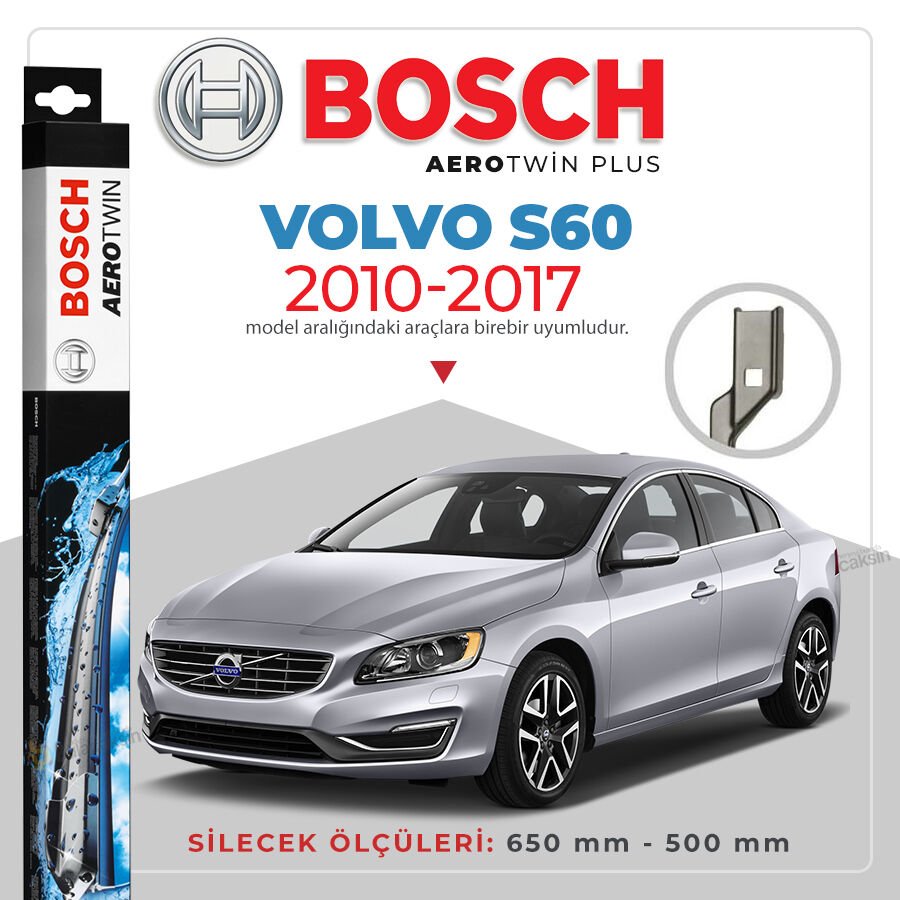 Bosch Aerotwin Muz Silecek Takımı Volvo S60 2010-2017 ile uyumlu