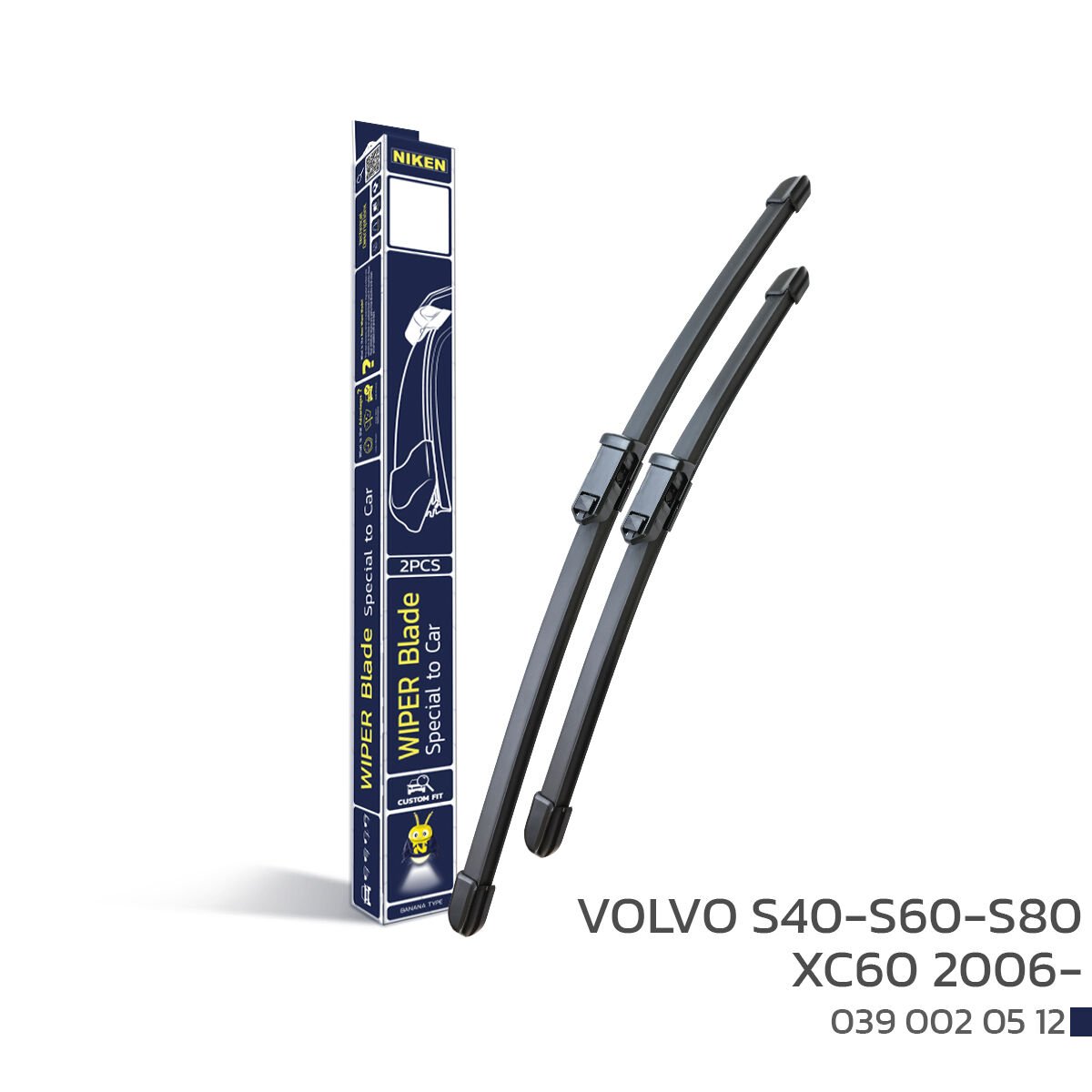 Niken Muz Silecek Takımı Volvo S80 2006-2017 ile uyumlu