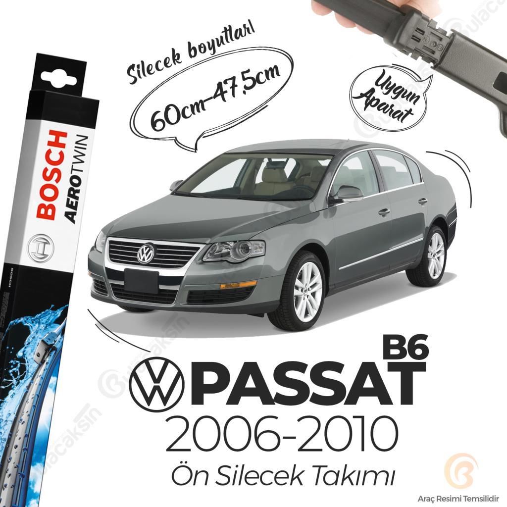 Bosch Aerotwin Muz Silecek Takımı Volkswagen Passat B6 2006-2010 ile uyumlu