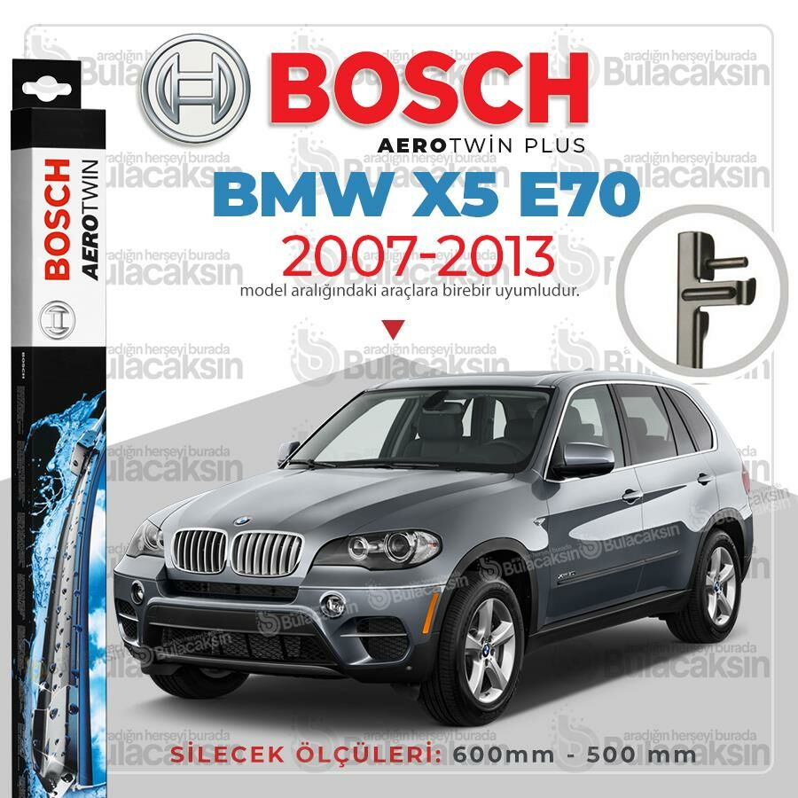 Bosch Aerotwin Muz Silecek Takımı Bmw X5 E70 2007-2013 ile uyumlu