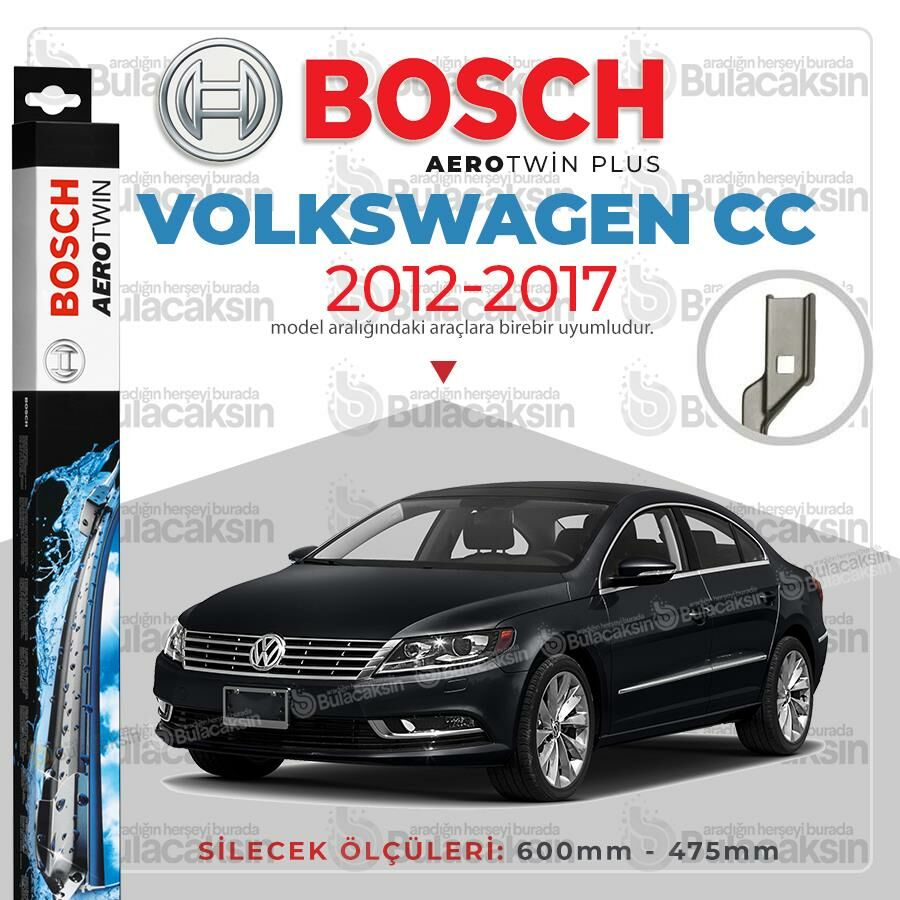 Bosch Aerotwin Muz Silecek Takımı Volkswagen CC 2012-2017 ile uyumlu