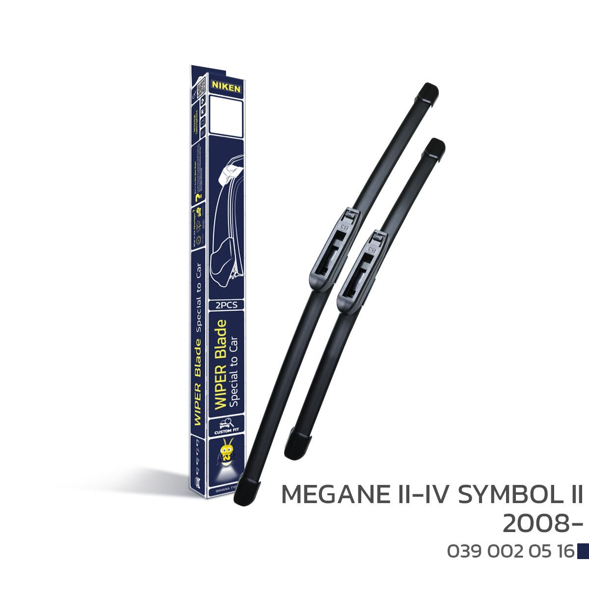 Niken Muz Silecek Takımı Renault Megane 2 2006-2009 ile uyumlu
