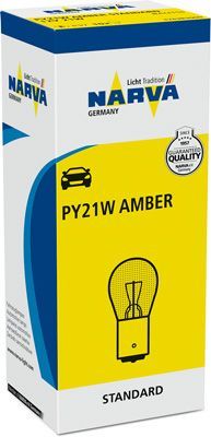 NARVA AMPUL 12V 21W 93 YAKIN TIRNAK SARI PY21W 10 ADET