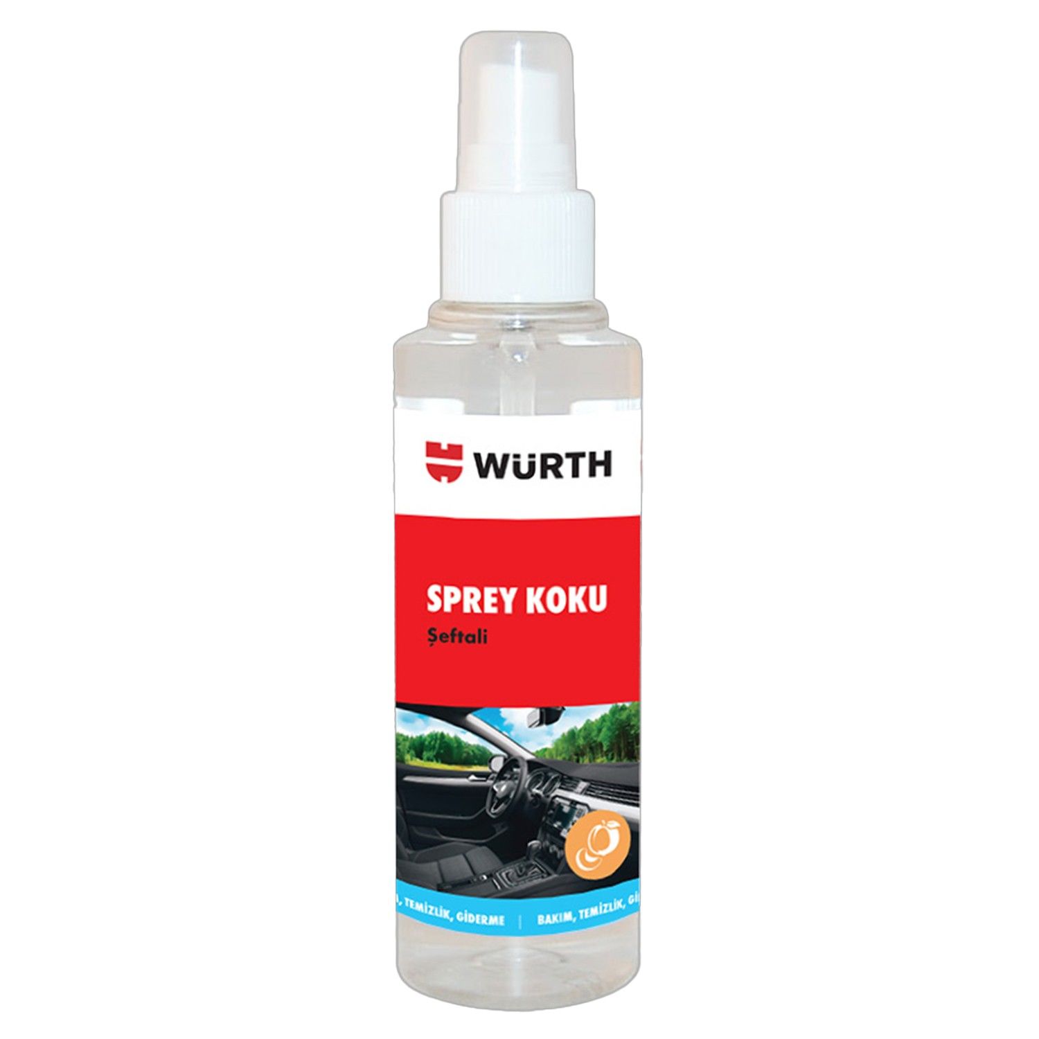 Würth Sprey Araç Ve Oto Kokusu 150 ml / Şeftali