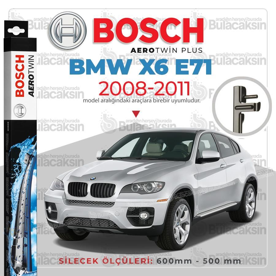 Bosch Aerotwin Muz Silecek Takımı Bmw X6 E71 2008-2011 ile uyumlu