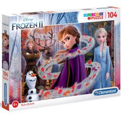 Clementoni 104 Parça Puzzle Simli Frozen