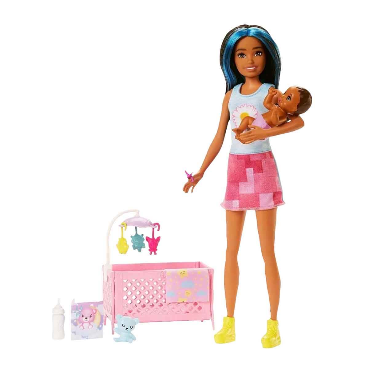 Barbie Bebek Bakıcılığı Oyun Seti HJY34