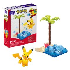 Mega Pokemon Pikachu'nun Plaj Keyfi Oyun Seti