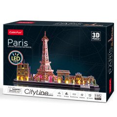 CubicFun Paris 3D Puzzle 115 Parça LED Işıklı