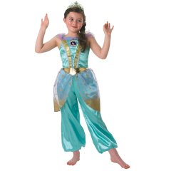 Prenses Jasmine Çocuk Kostüm 3-4 Yaş Glitter