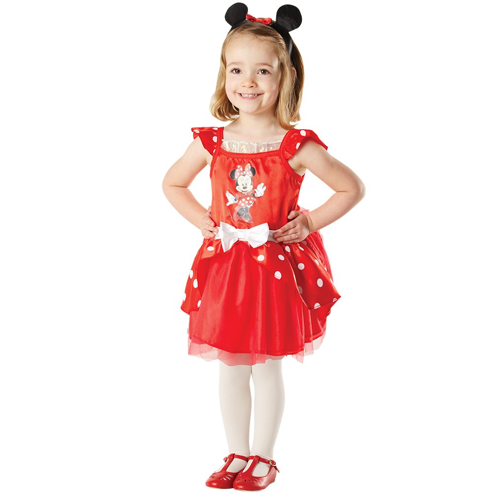 Minnie Kırmızı Balerin Çocuk Kostüm 2-3 Yaş