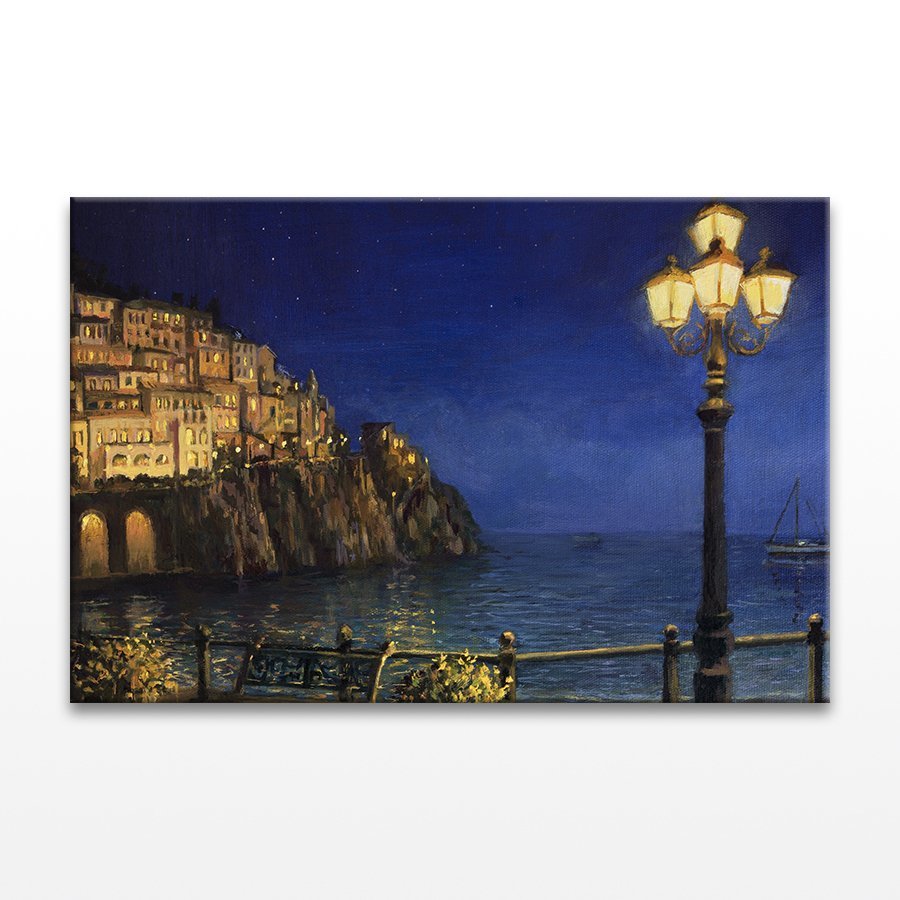 Amalfi Yaz Akşamları Kanvas Tablo 70x105 Cm.