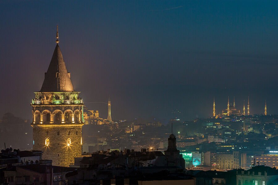 Galata Kulesi İstanbul İşyeri, Ofis, Oturma Odası Duvar Kağıdı