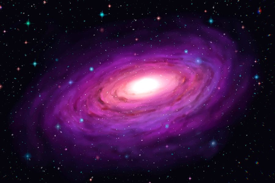Sarmal Galaksi Uzay Temalı Duvar Kağıdı