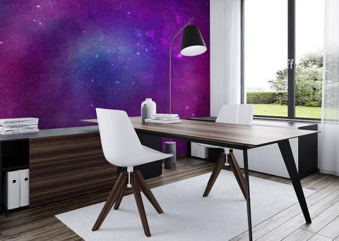 Nebula Galaksisi ve Uzay Temalı Duvar Kağıdı